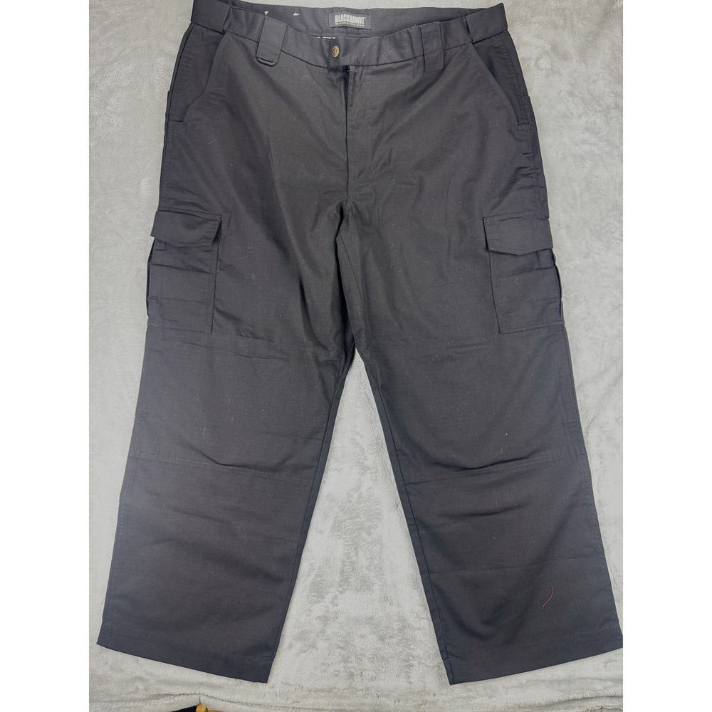 Blackhawk Mens LT2 Tactical Pants 44x30 Black Cargo Ripstop Duty Trousers 2992